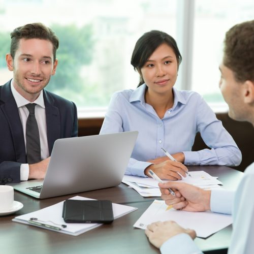 Business People at Meeting in Office